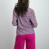 Tramontana - Blouse African Motif Print