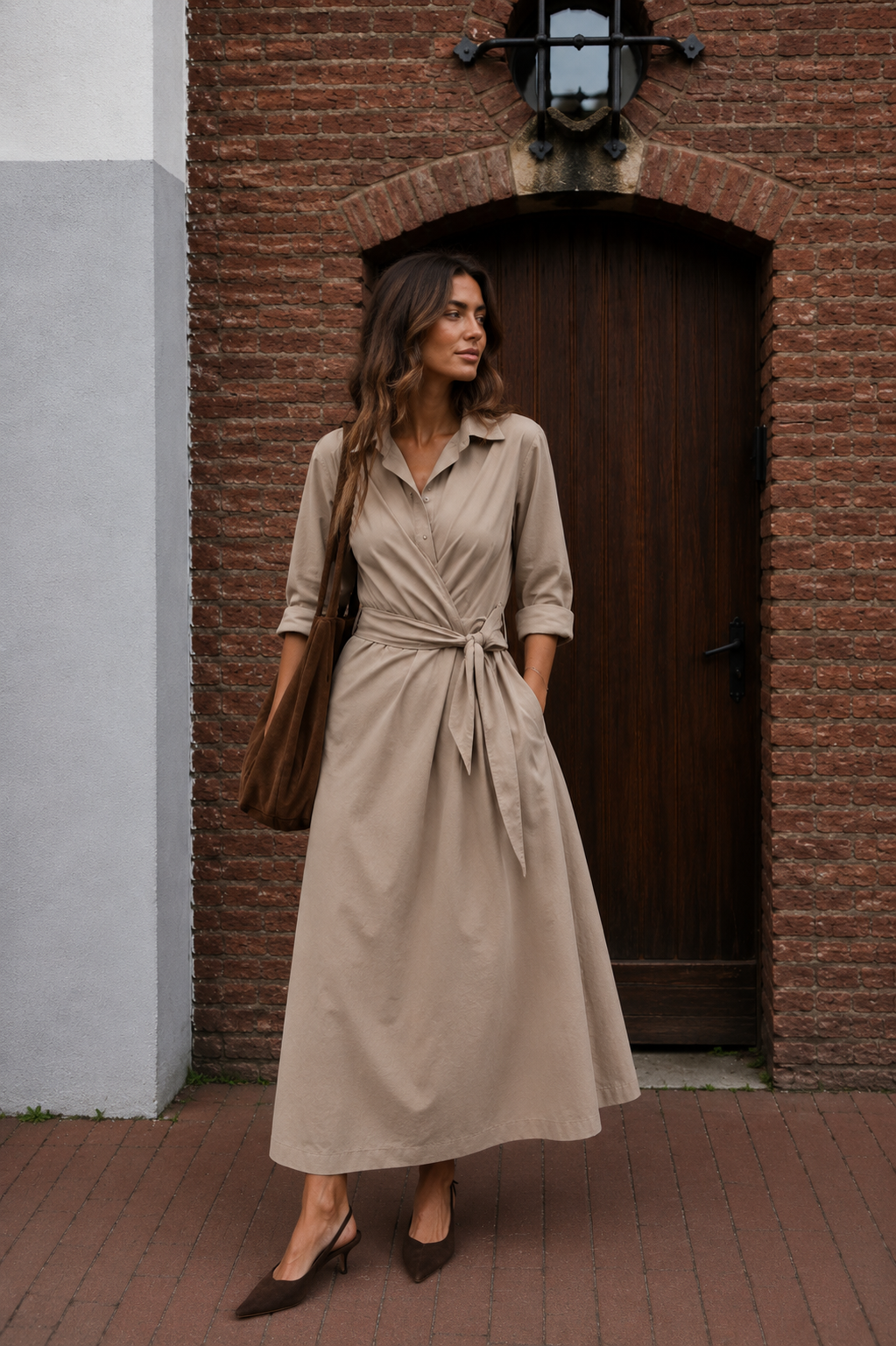 Jurk - Julia Taupe