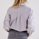 tramontana - Embroided Blouse Rhinestone