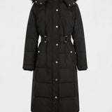 Morgan - Lange winterjas Gsari Zwart