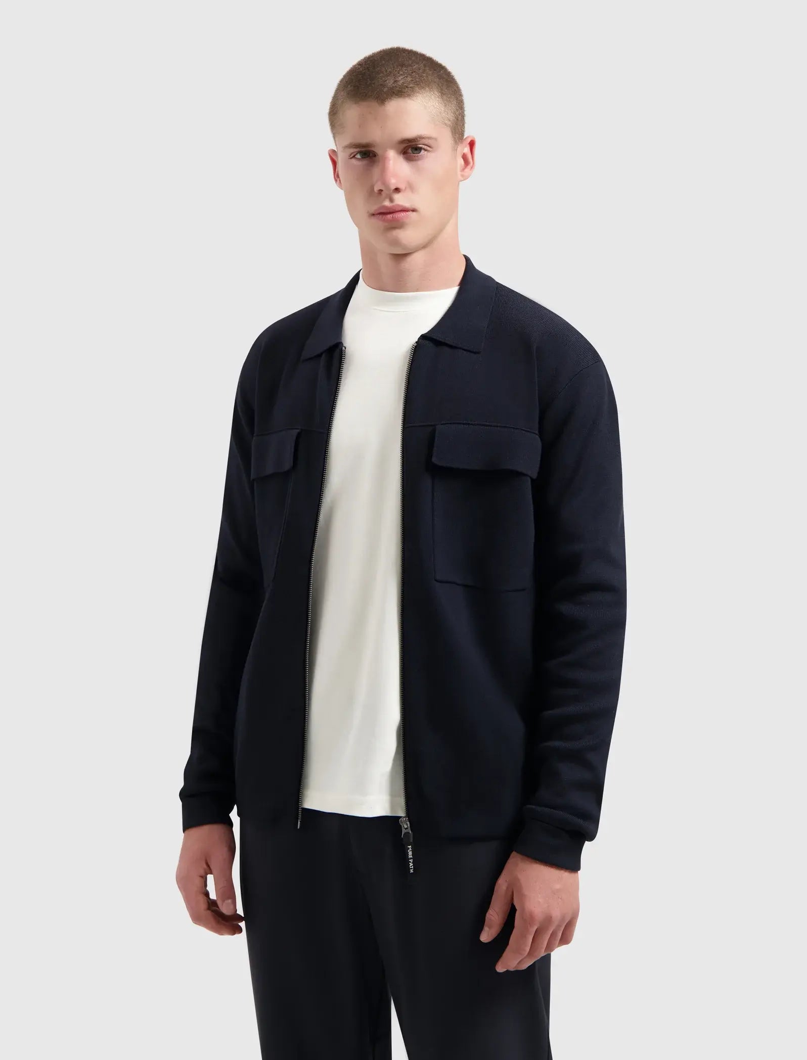 Pure Path - Cardigan Vest Dark Blue