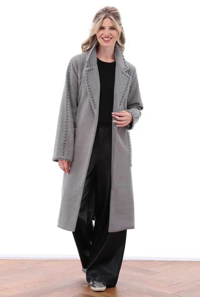 K-Design - B900 Mantel met studs - Grey