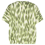 Tramontana - Top short sleeve Green print