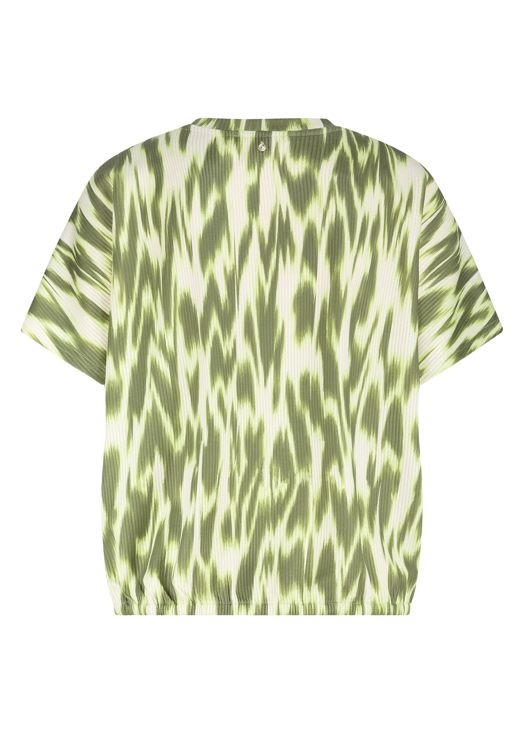 Tramontana - Top short sleeve Green print