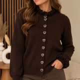Vest - Hearts Happiness Brown