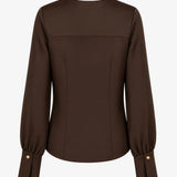 Nikkie - Aivy blouse Chocolate Chip