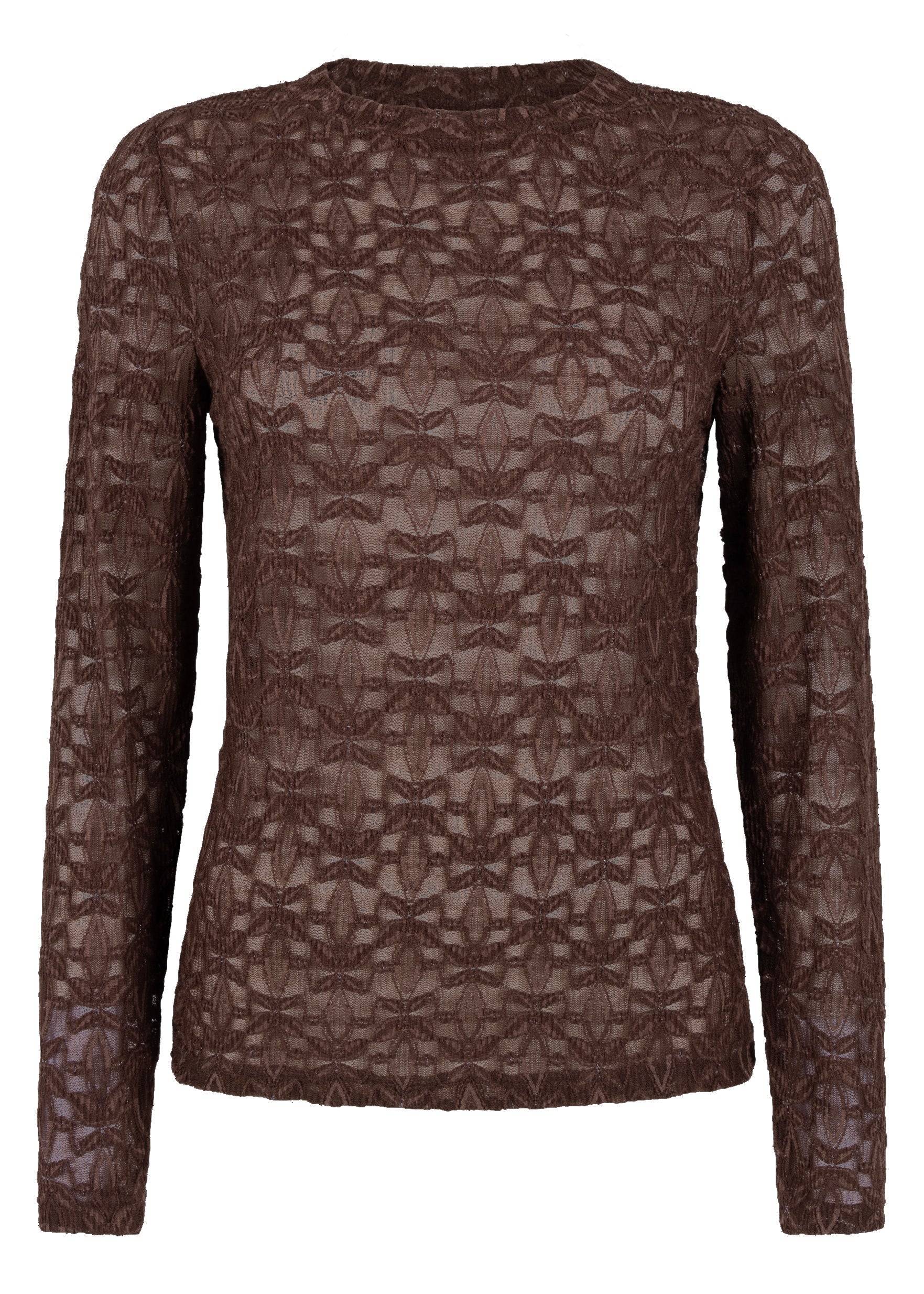 Tramontana - Stretch Lace Top Chocola