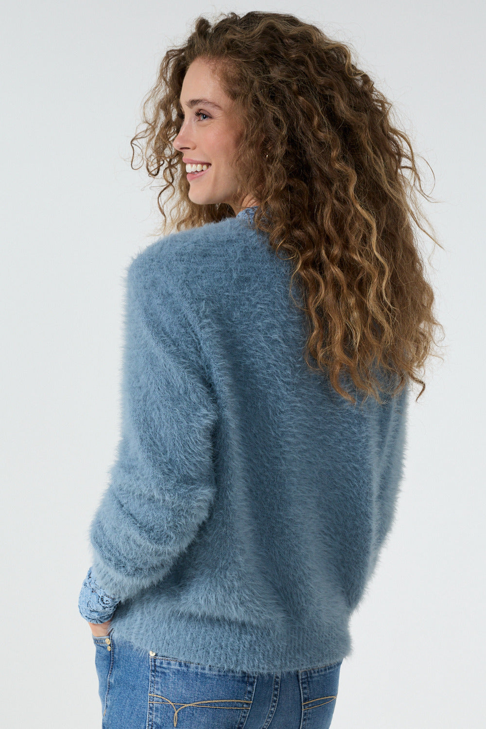 Tramontana -  Trui fluffy Blauw
