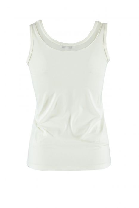 Tramontana - PAM mesh top V-hals Off white 