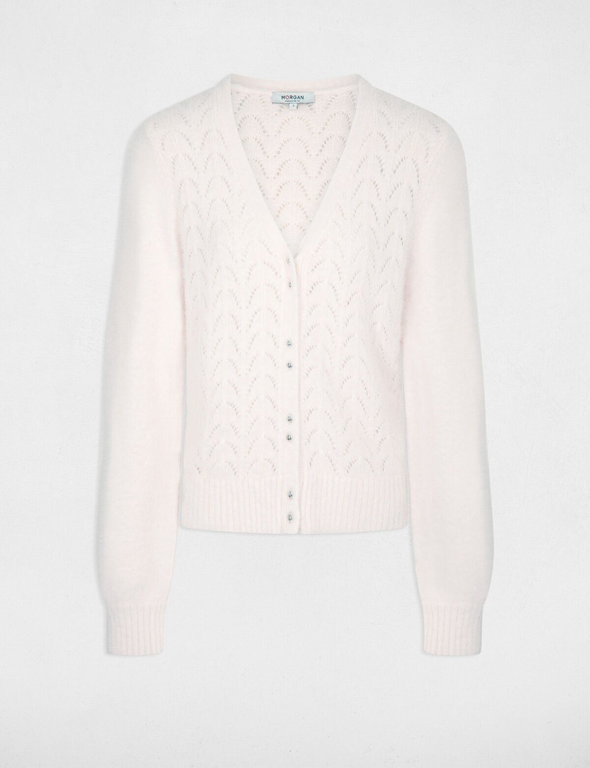 Morgan - Cardigan White MLILO