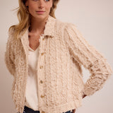Tramontana - Fancy Frilled Jacket Stone Melange