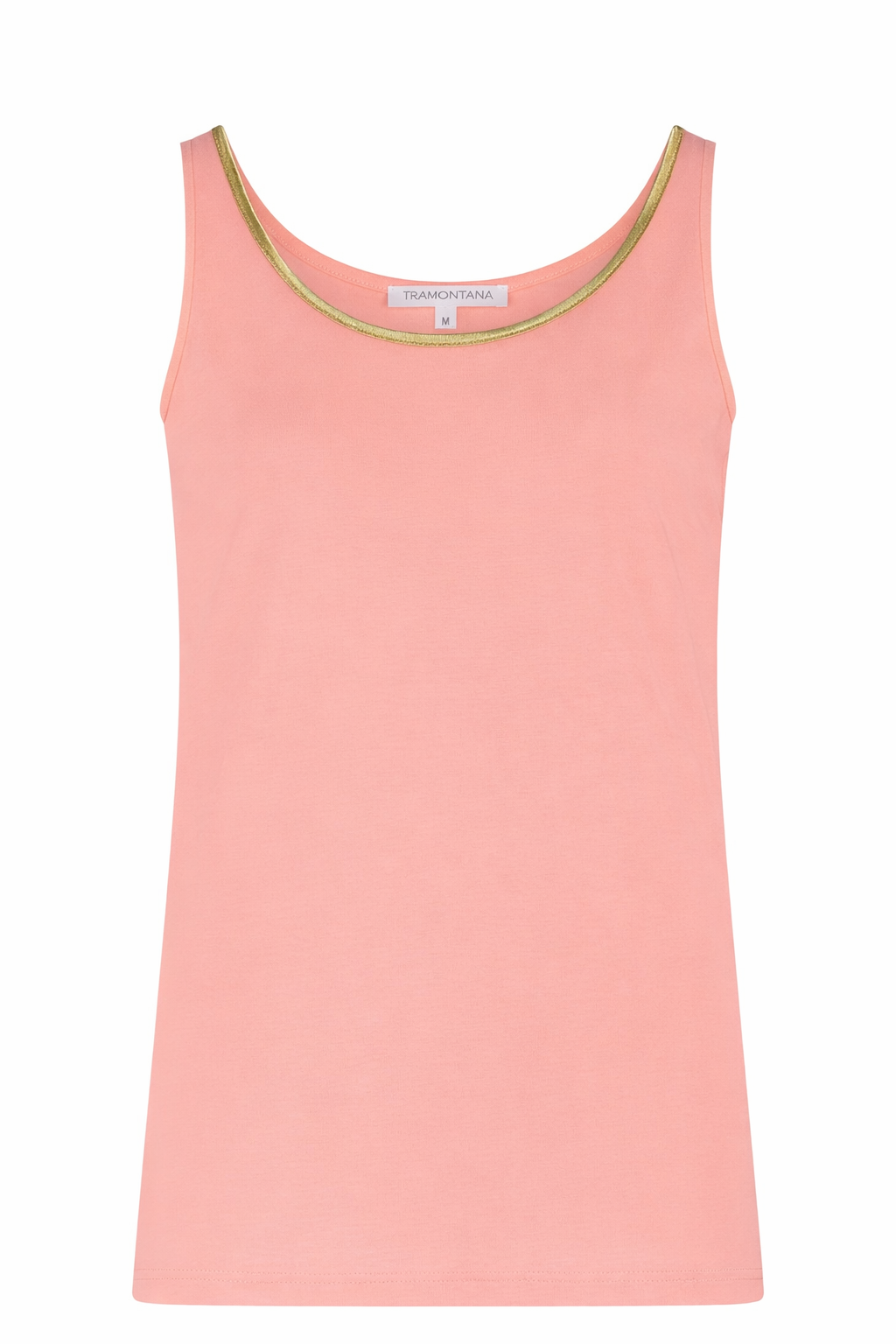 Tramontana - Singlet lurex tape Peach