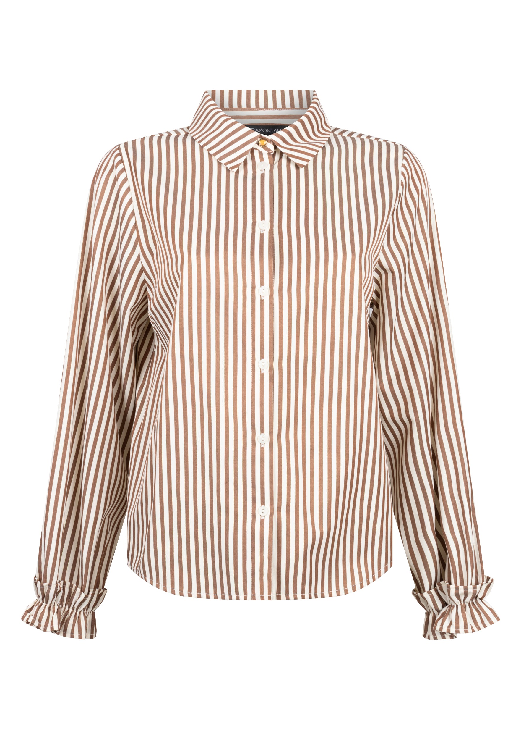 Tramontana -  Blouse gestreept met rufflle mouw