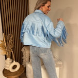 Suedine Jacket - Nienke Franjes Blue