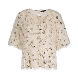 Tramontana - Feathered sequin top
