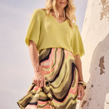 Tramontana - Maxi skirt Sunset desert