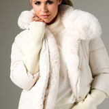 K-Design - B902 Puffer Jas met bont