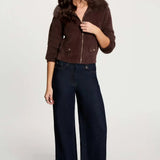 Morgan -  Vest met fluffy kraag Bruin