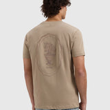 Pure Path - Embroidered Vase T-Shirt Taupe