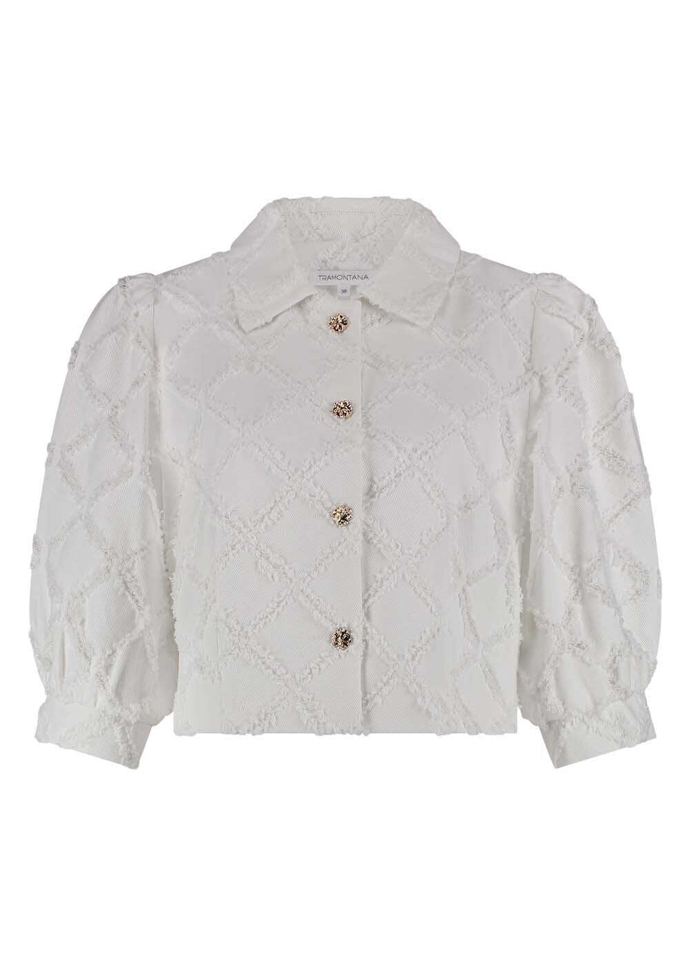 Tramontana - Fancy Denim Jacket Off white