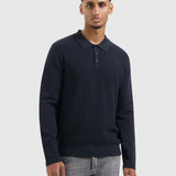 Pure Path - Structure Knitwear Longsleeve Polo
