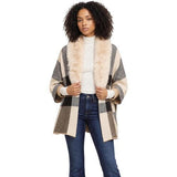 Morgan - Cape met faux-fur kraag