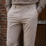 Pantalon - Taupe stretch 
