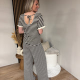 Broek - Joelle Black/White
