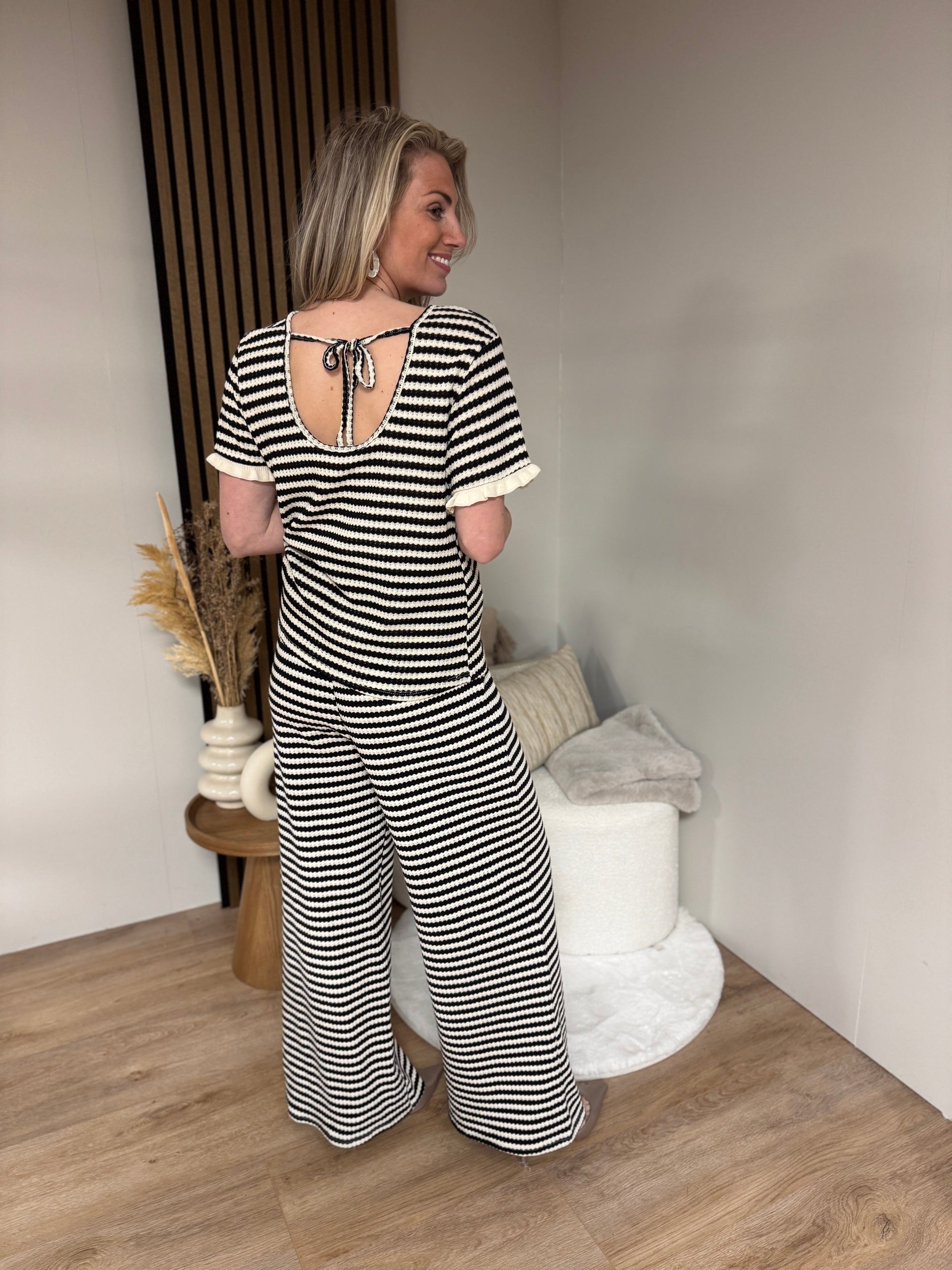 Broek - Joelle Black/White