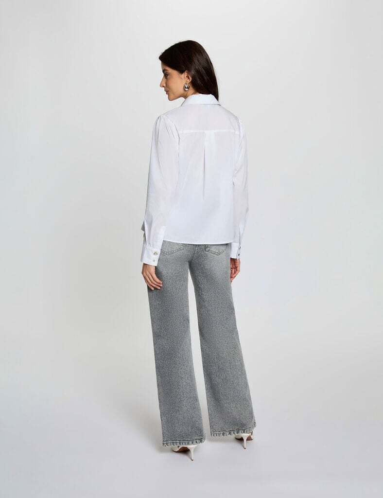 Morgan - Blouse COEUR White