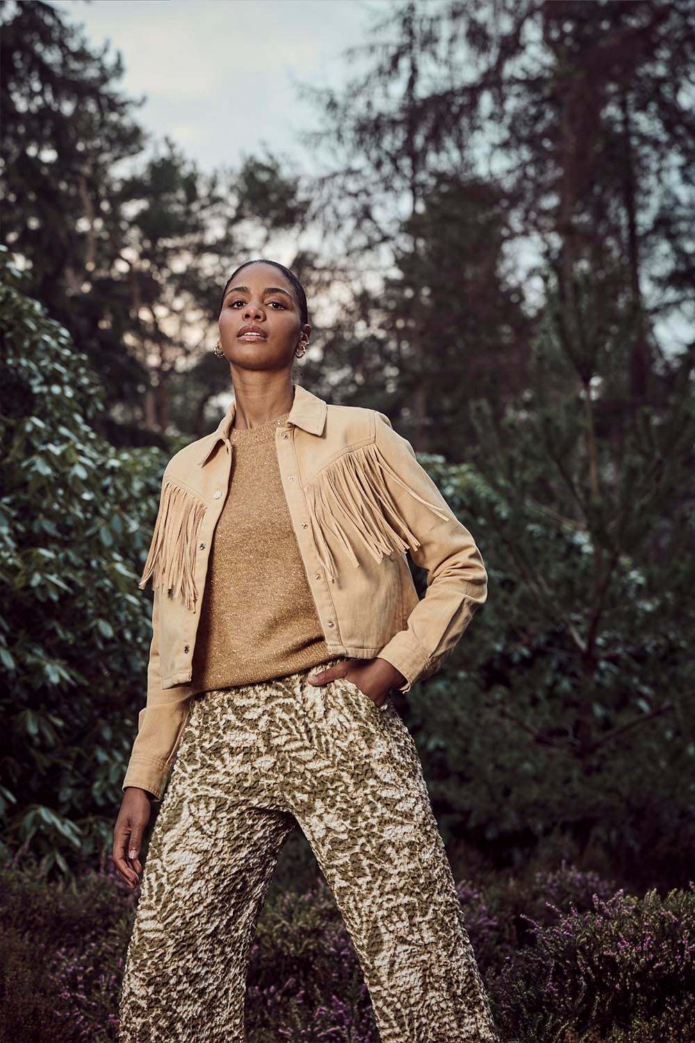 Tramontana - Heavy Twill Fringe Jacket