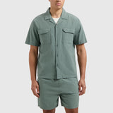 Pure Path - Seersucker Short Faded Green