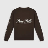 Pure Path - Sweater Donker bruin 26130309