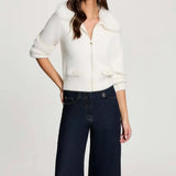 Morgan -  Vest met fluffy kraag Off-White