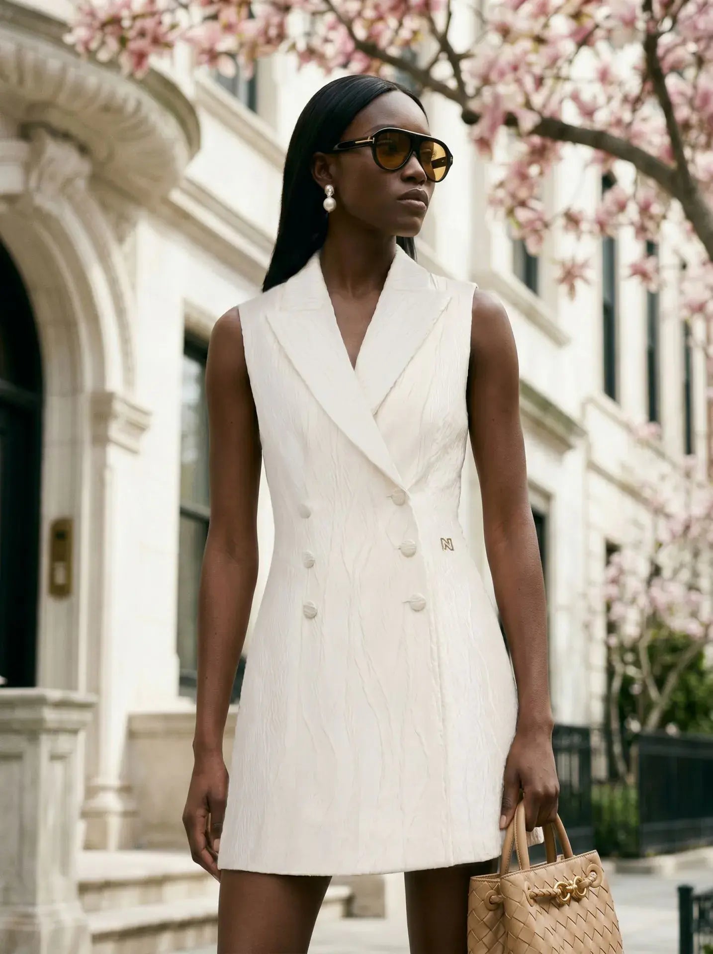Nikkie - Roseville Blazerdress Cream
