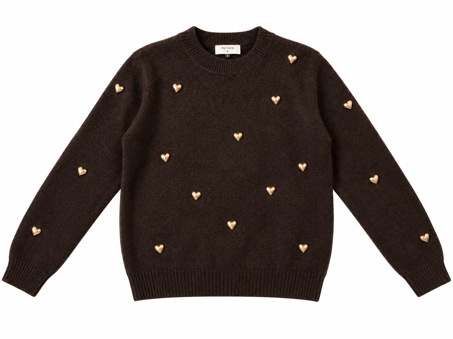 Sweater - Cozy Hearts Gold
