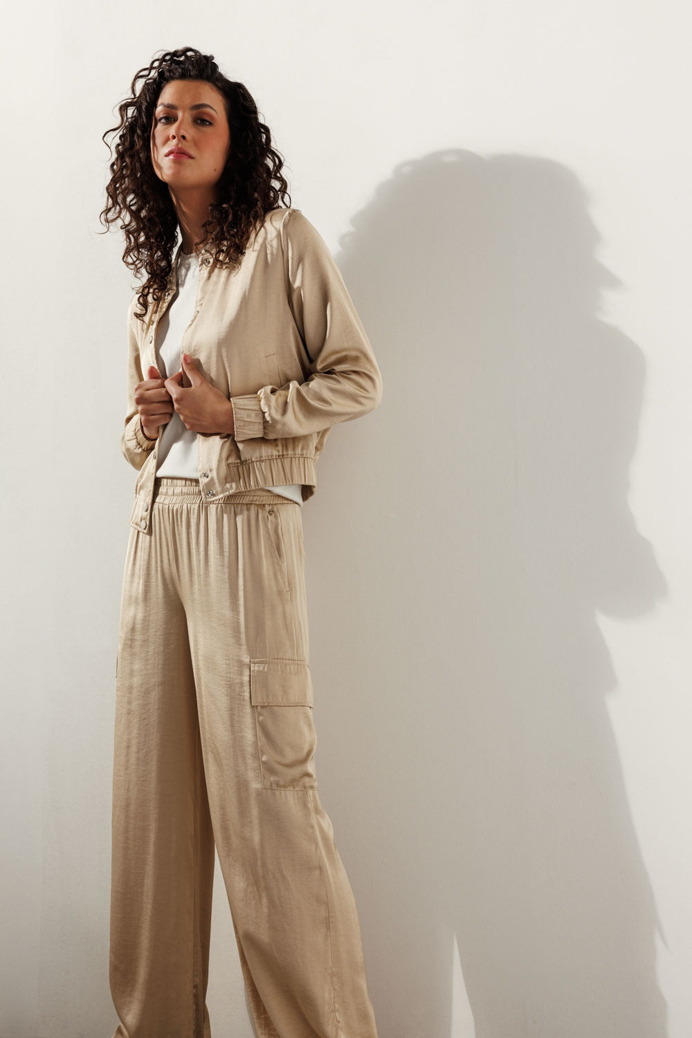 Tramontana - Hammered Satin Trousers
