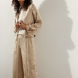 Tramontana - Hammered Satin Trousers
