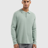 PurePath - Braided Knit Polo Army Green