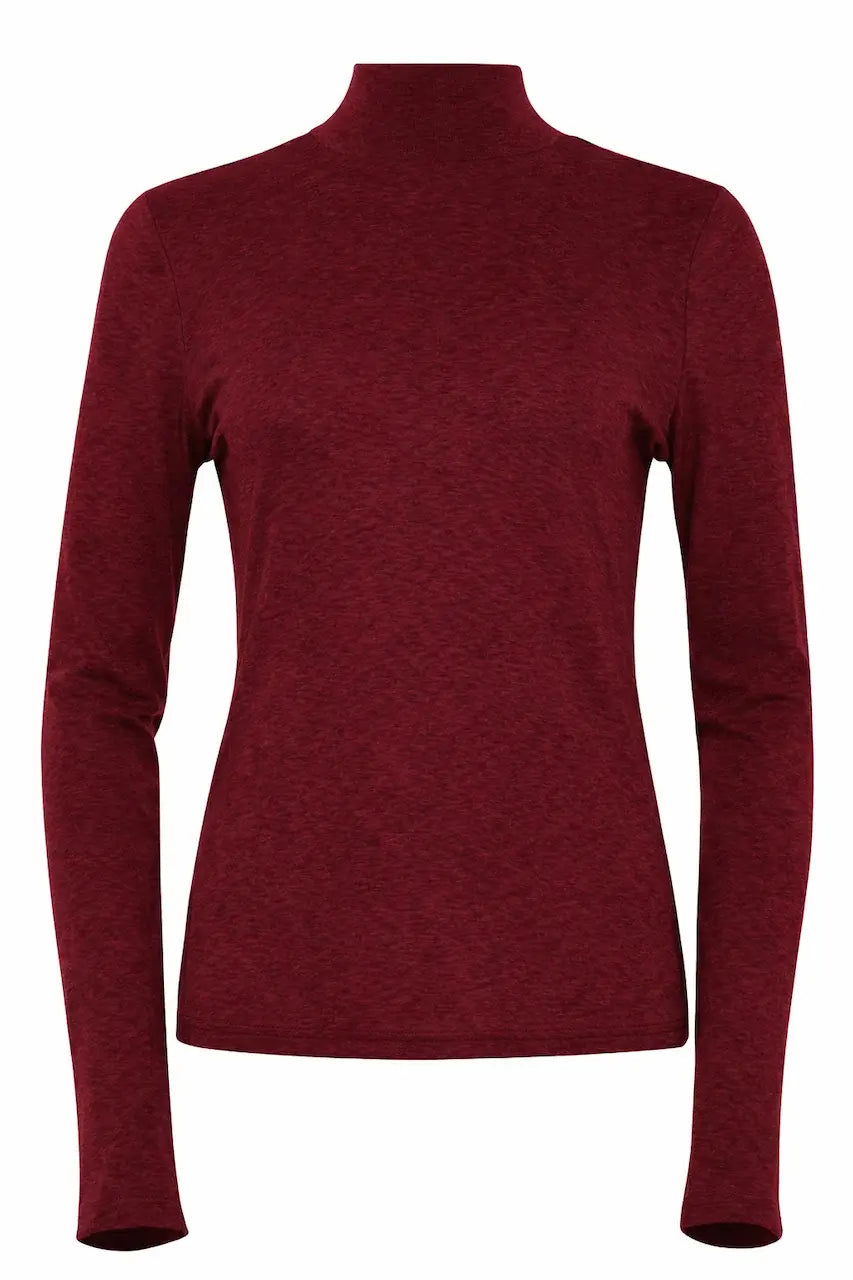 Maicazz - Vikerna turtle neck top Bordeaux