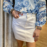 Guess - Swani denim skirt white