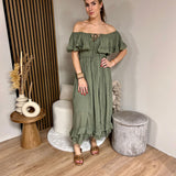 Dress - Maxime green