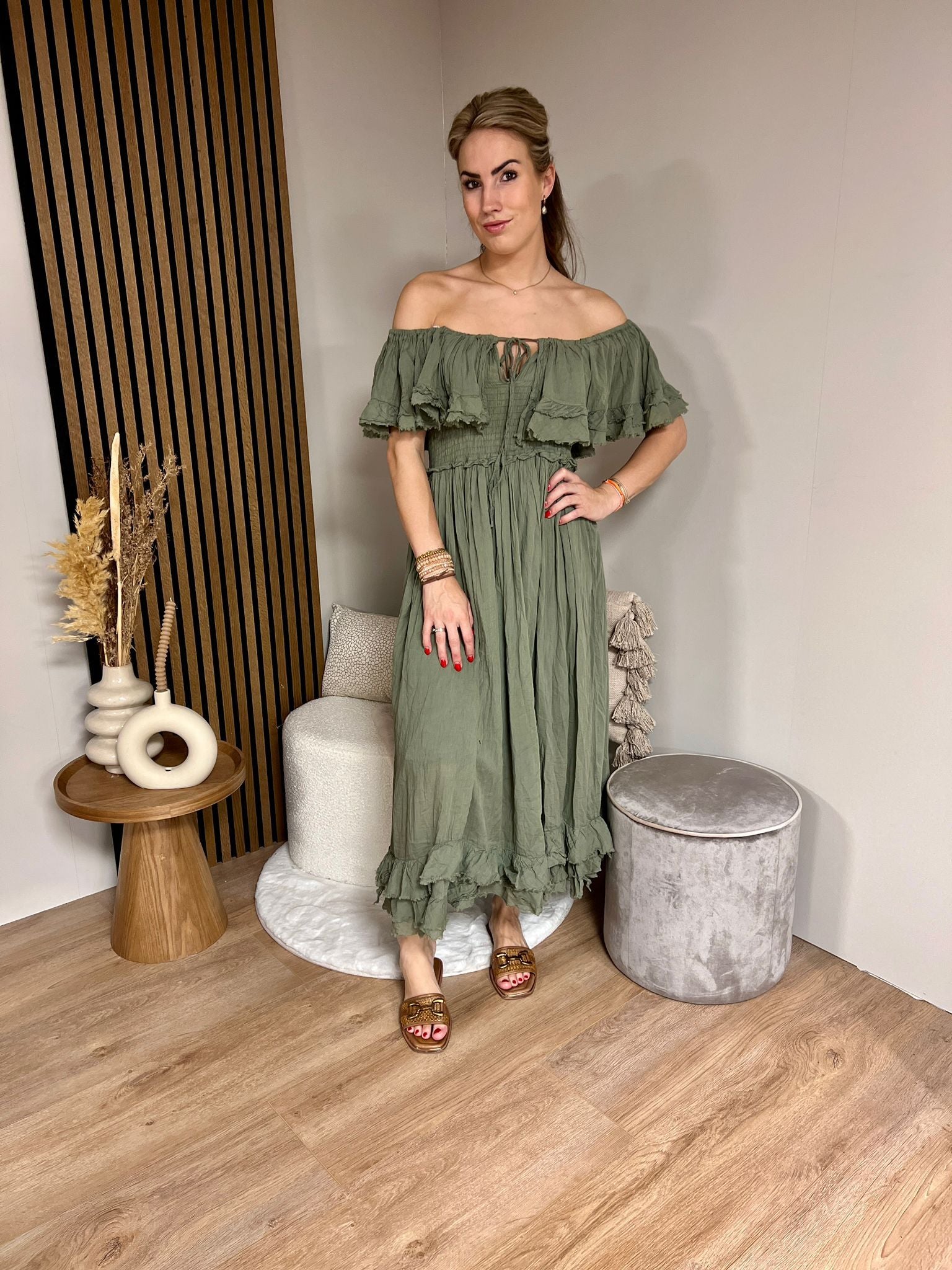 Dress - Maxime green