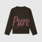Pure Path - Pure Longsleeve T-shirt Donker Bruin