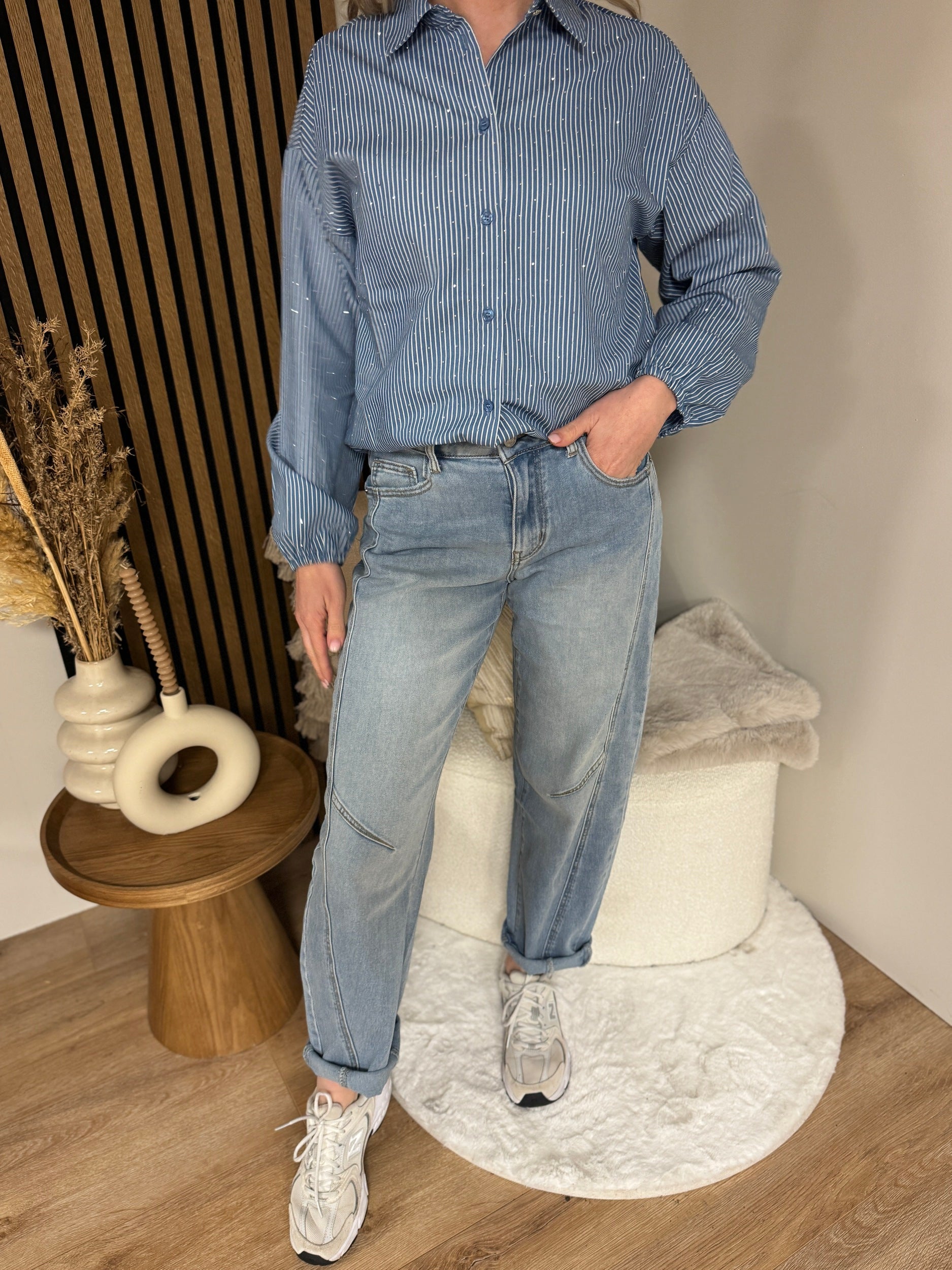 Jeans - Barrel Denim Blue