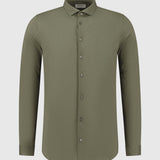 Purewhite - Blouse Pique Button Up Shirt