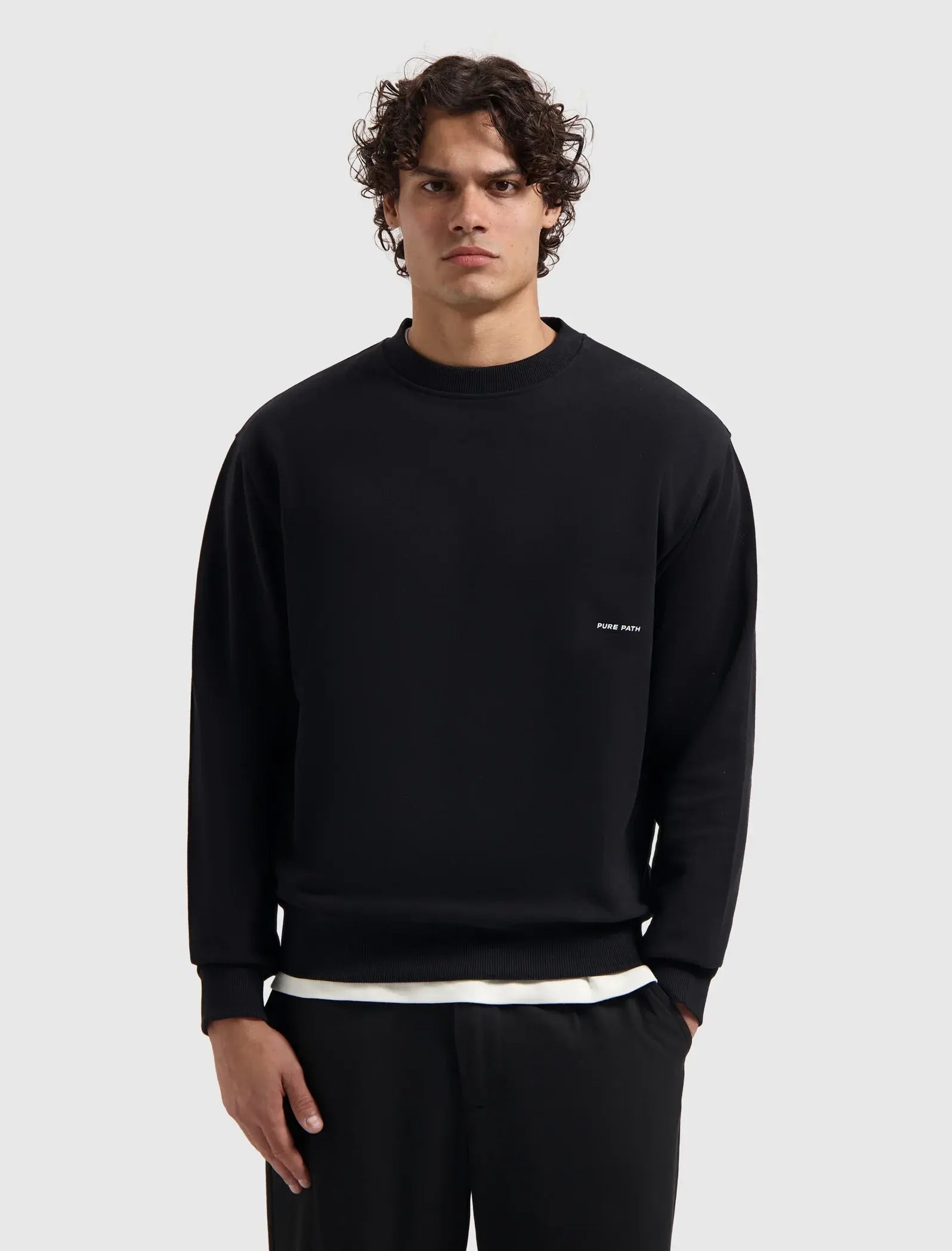 Pure Path - Sweater Loose Fit Zwart