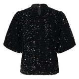 Tramontana - Top velours Sequins