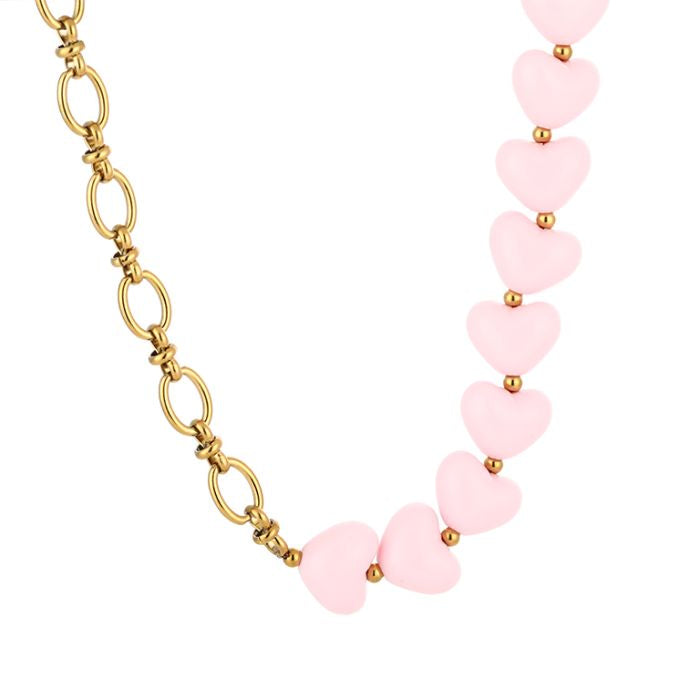 Ketting - Pink Heart