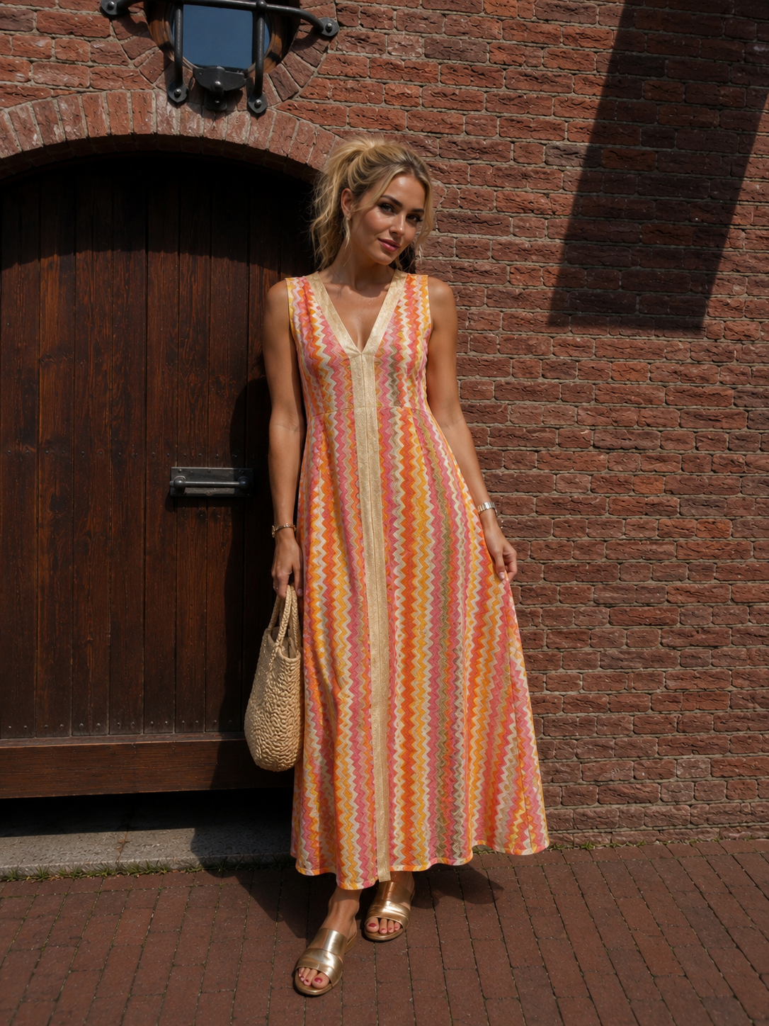 Jurk - Zara glitter roze